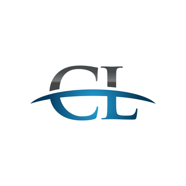 Початкова літера логотип CA синій флеш логотип флеш — стоковий вектор