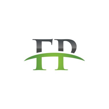 İlk harf Fp yeşil swoosh logo logo swoosh