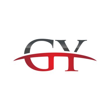 İlk harf Gy red swoosh logo logo swoosh
