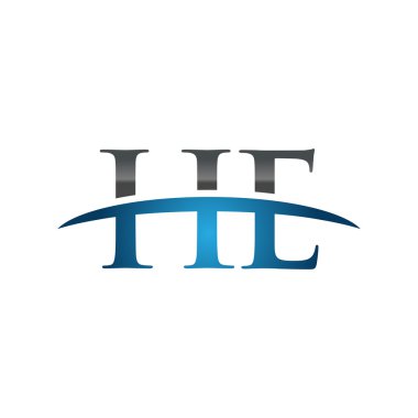 İlk harf o mavi swoosh logo logo swoosh