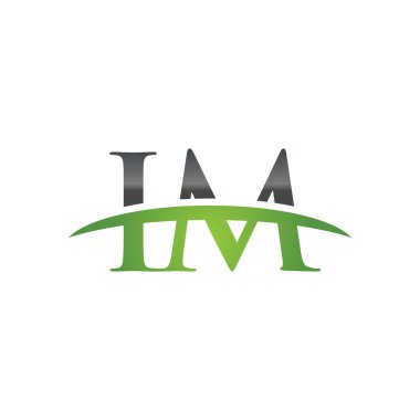 İlk harf Im yeşil swoosh logo logo swoosh