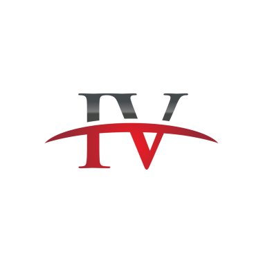 İlk harf IV red swoosh logo logo swoosh