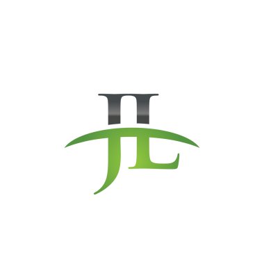 İlk harf Jl yeşil swoosh logo logo swoosh