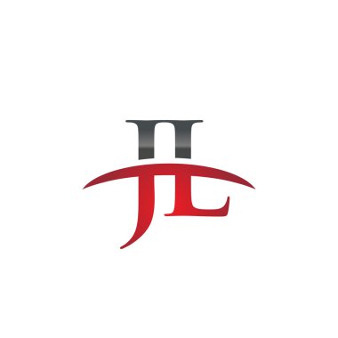 İlk harf Jl red swoosh logo logo swoosh