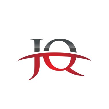 İlk harf Jq red swoosh logo logo swoosh
