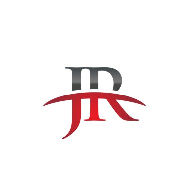 İlk harf Jr red swoosh logo logo swoosh