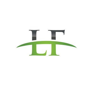 İlk harf Eğer yeşil swoosh logo logo swoosh