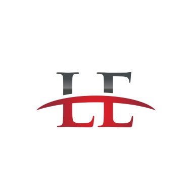 İlk harf Le red swoosh logo logo swoosh