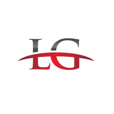 İlk harf Lg red swoosh logo logo swoosh