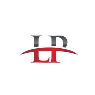 İlk harf Lp red swoosh logo logo swoosh