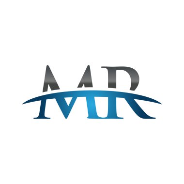 İlk mektup Bay mavi swoosh logo logo swoosh 