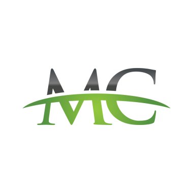 İlk harf Mc yeşil swoosh logo logo swoosh