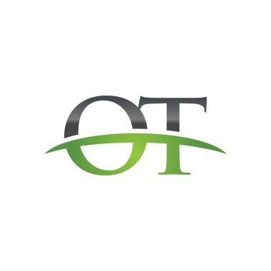 İlk Harf Ot yeşil swoosh logo logo swoosh