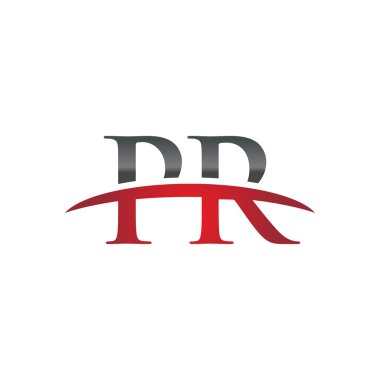 İlk harf Pr red swoosh logo logo swoosh