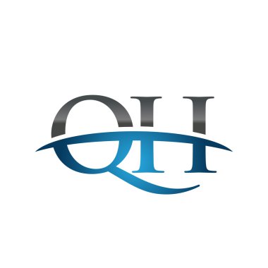 İlk mektup Ah mavi swoosh logo logo swoosh 