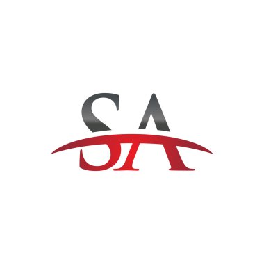 İlk harf Sa red swoosh logo logo swoosh