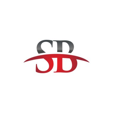 İlk mektup Sb red swoosh logo logo swoosh