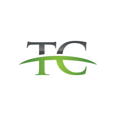 İlk harf Tc yeşil swoosh logo logo swoosh