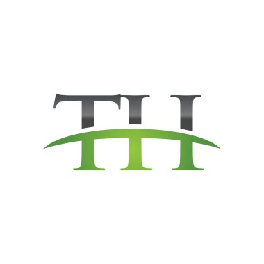 İlk harf Th yeşil swoosh logo logo swoosh