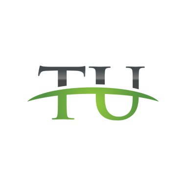 İlk harf Tu yeşil swoosh logo logo swoosh
