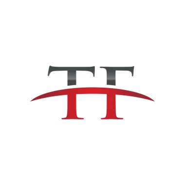 İlk harf Tf red swoosh logo logo swoosh