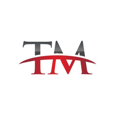 İlk harf Tm red swoosh logo logo swoosh