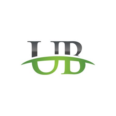 İlk harf Ub yeşil swoosh logo logo swoosh