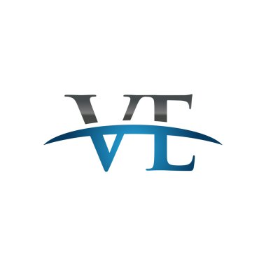 İlk harf Ve mavi swoosh logo logo swoosh 