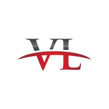 İlk harf Vlred swoosh logo logo swoosh