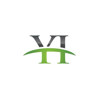İlk harf Yi Yeşil swoosh logo logo swoosh