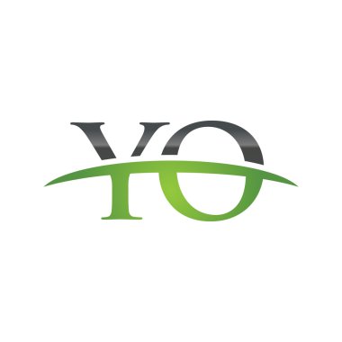 İlk harf Yo yeşil swoosh logo logo swoosh