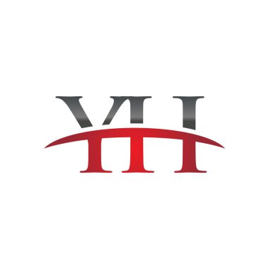 İlk harf Yh red swoosh logo logo swoosh