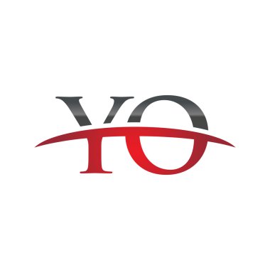 İlk harf Yo red swoosh logo logo swoosh