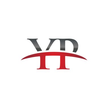 İlk harf Yp red swoosh logo logo swoosh