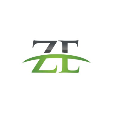 İlk harf Ze yeşil swoosh logo logo swoosh