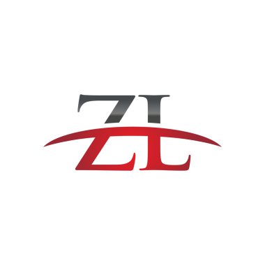 İlk harf Zl red swoosh logo logo swoosh