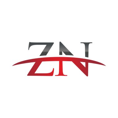İlk harf Zn red swoosh logo logo swoosh