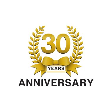 30th yıldönümü altın çelengi logosu