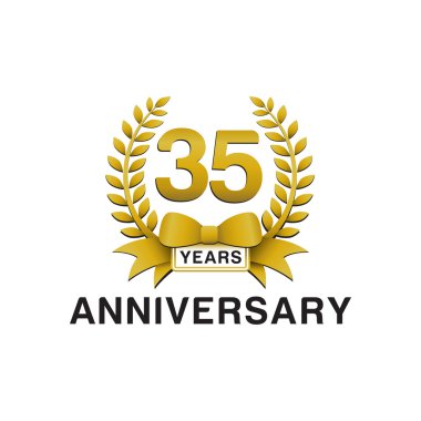 35 yıldönümü altın çelengi logosu