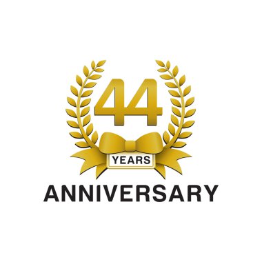 44 yıldönümü altın çelengi logosu