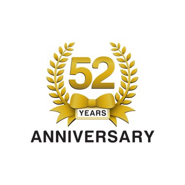52 yıldönümü altın çelengi logosu