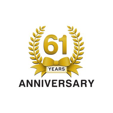 61 yıldönümü altın çelengi logosu