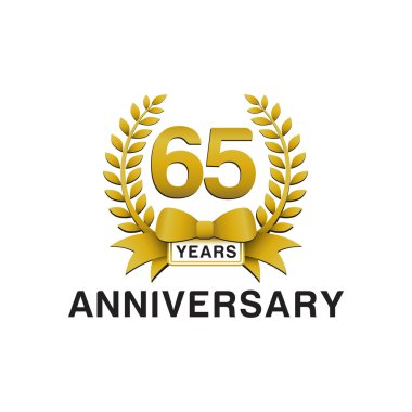 65 yıldönümü altın çelengi logosu