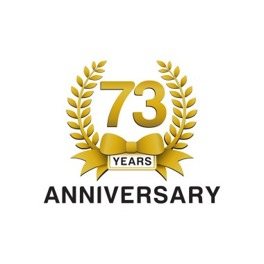 73 yıldönümü altın çelengi logosu