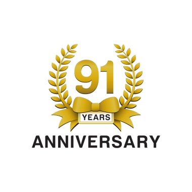 91 yıldönümü altın çelengi logosu