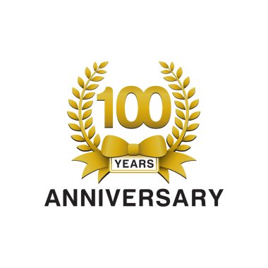 100 yıldönümü altın çelengi logosu