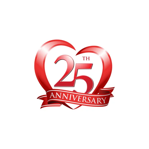 25 yıldönümü logo kırmızı kalp