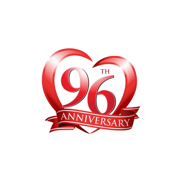 96-летие логотипа — стоковый вектор
