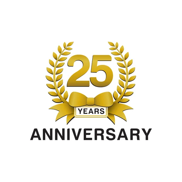 25 yıldönümü altın çelengi logosu