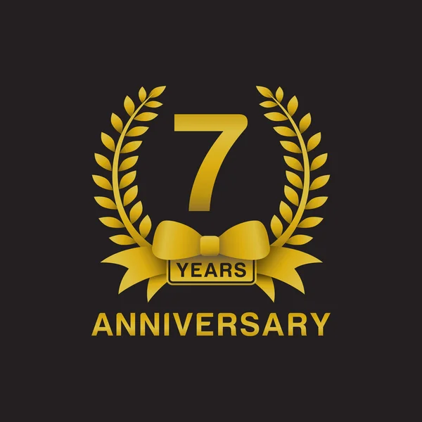 7 Year Work Anniversary 7Th Anniversary Vector Art Stock Images | Depositphotos